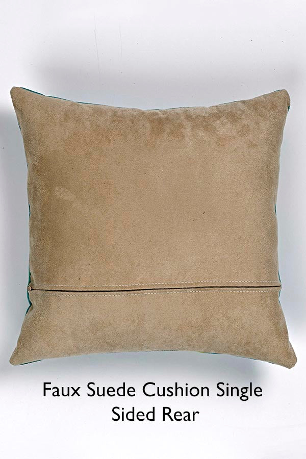 
                  
                    Faux Suede Cushion Single Sided Rear | Sand Brown Background | Harper & Blake
                  
                