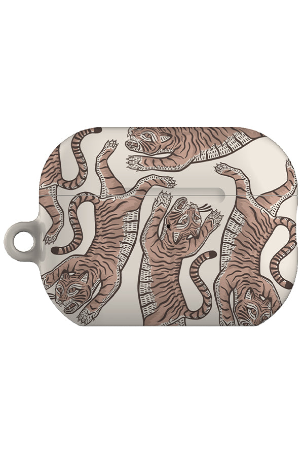 Tiger Placement AirPod Pro Gen 2 Case (Pale Terracotta & Birch) | Harper & Blake