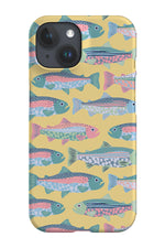 Trout by Louise Margaret Phone Case (Yellow)