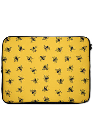 Bees Lux Laptop Sleeve (Yellow & Black) | Harper & Blake