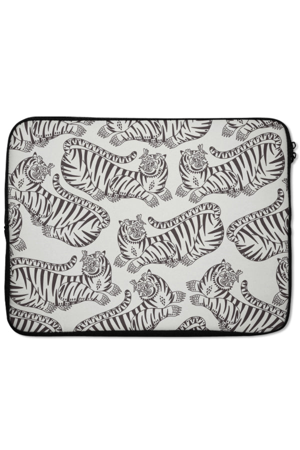 Bold Tiger Laptop Sleeve (White & Black) | Harper & Blake