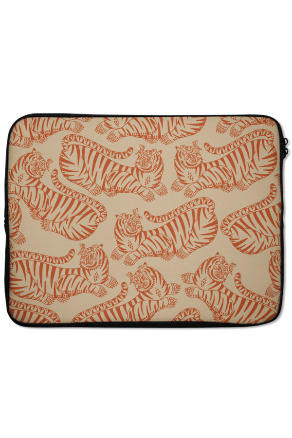 Bold Tiger Laptop Sleeve (Burnt Orange) | Harper & Blake