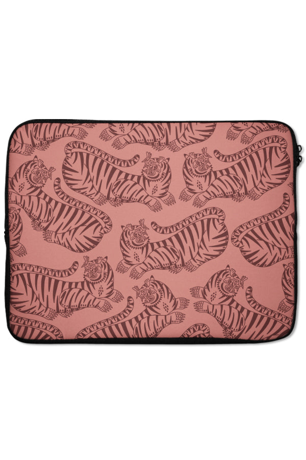 Bold Tiger Laptop Sleeve (Pink) | Harper & Blake