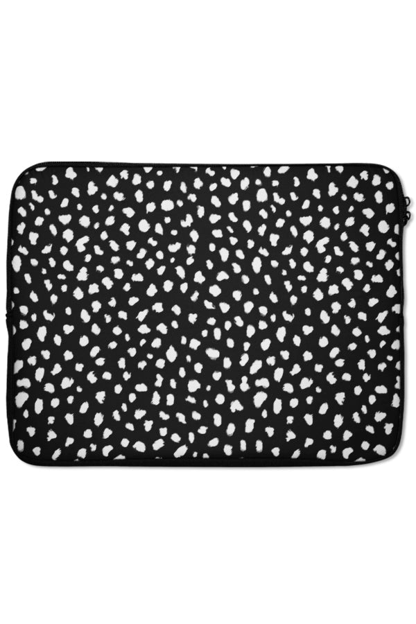 Dalmatian Print Laptop Sleeve (Black) | Harper & Blake