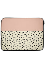 Geo Dots Laptop Sleeve (Peach)