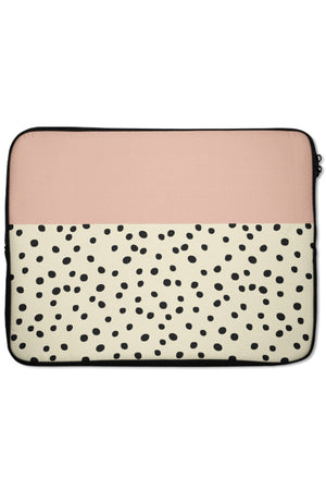 Geo Dots Laptop Sleeve (Peach) | Harper & Blake