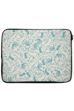 Hammerhead Shark Coral Reef Laptop Sleeve (Beige Blue)