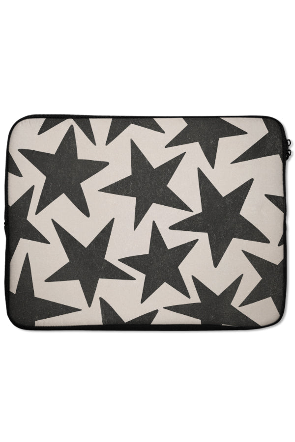 Vintage Large Stars Laptop Sleeve (Beige) | Harper & Blake