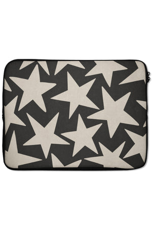 Vintage Large Stars Laptop Sleeve (Black) | Harper & Blake