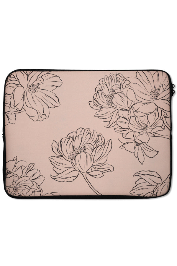 Classic Botanicals Peonies Laptop Sleeve (Pink) | Harper & Blake