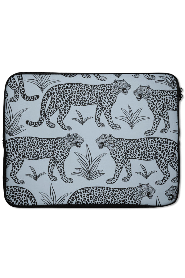 Leopard Scatter Laptop Sleeve (Blue) | Harper & Blake