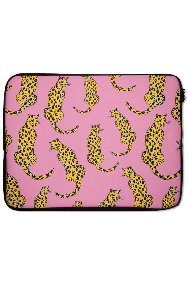 Leopard Animal Laptop Sleeve (Pink) | Harper & Blake