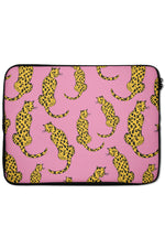 Leopard Animal Laptop Sleeve (Pink)