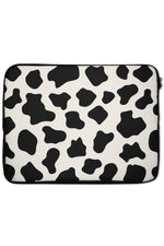 Cow Print Laptop Sleeve (Cream)