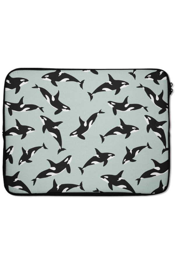 Orca Laptop Sleeve (Dusty Blue) | Harper & Blake