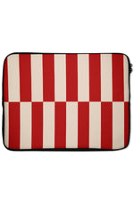 Shifted Stripes Laptop Sleeve (Beige Red)