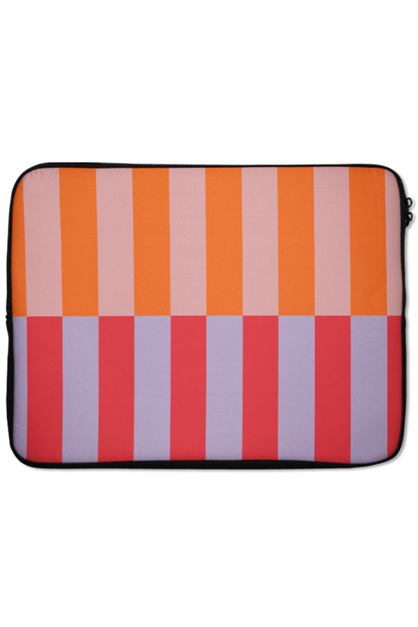 Shifted Stripes Laptop Sleeve (Pink Red)