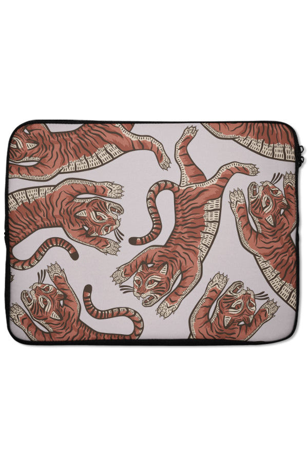Tiger Placement Laptop Sleeve (Off White) | Harper & Blake