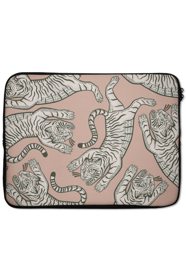 Tiger Placement Laptop Sleeve (Pale Terracotta) | Harper & Blake