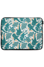 Whale Shark Aqua by Denes Anna Design Laptop Sleeve (Blue)