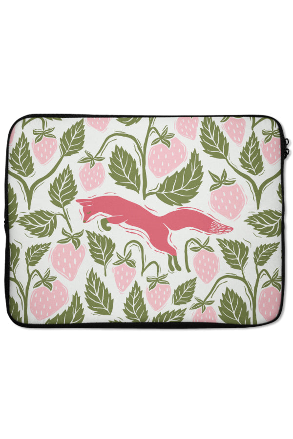 
                  
                    Strawberry Fox by Vivian Hasenclever Laptop Sleeve (Pink) | Harper & Blake
                  
                