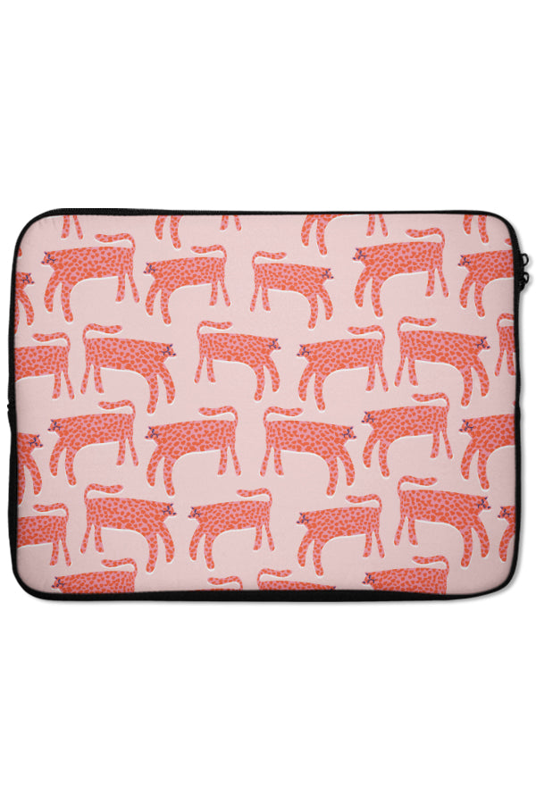 Cheetah Print Laptop Sleeve (Pink) | Harper & Blake