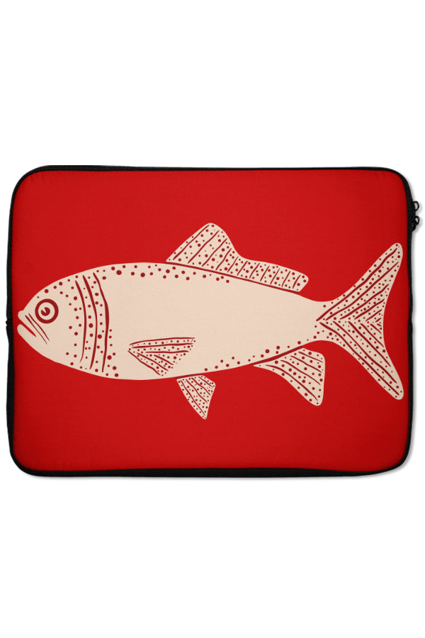 Fish Laptop Sleeve (Red) | Harper & Blake