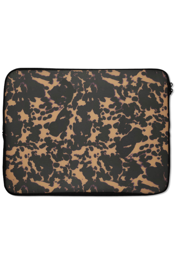 Tortoise Print Laptop Sleeve (Beige) | Harper & Blake