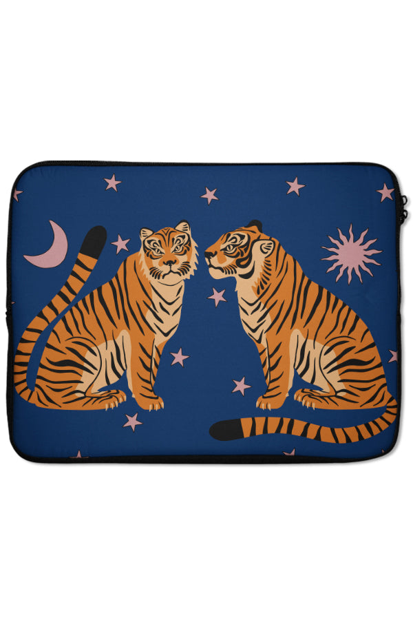 Two Star Tigers Laptop Sleeve (Blue) | Harper & Blake