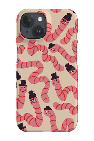 Worms with Hats Phone Case (Cream) | Harper & Blake