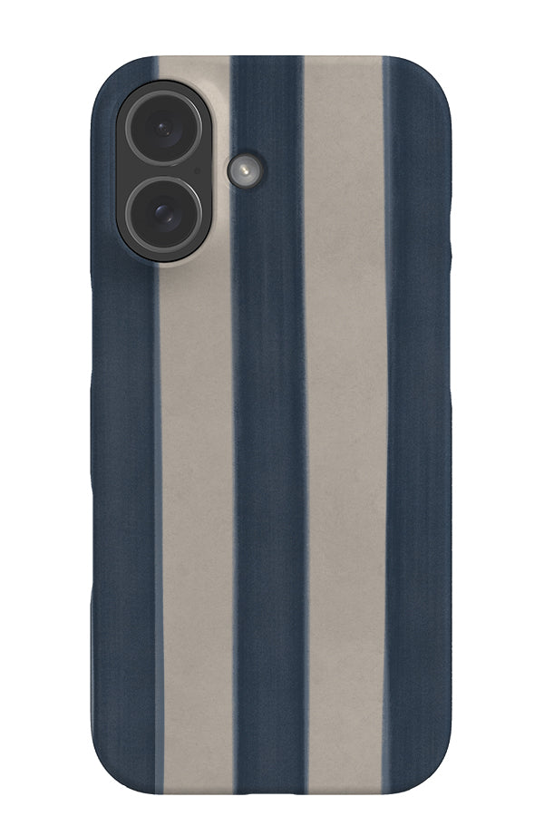 bold marker line snap phone case with a linear marker texture beige and blue pattern