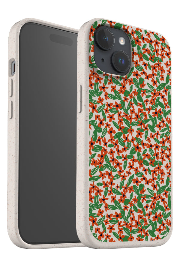 Floritago by Álex Roda Eco Bamboo Phone Case (Red) | Harper & Blake