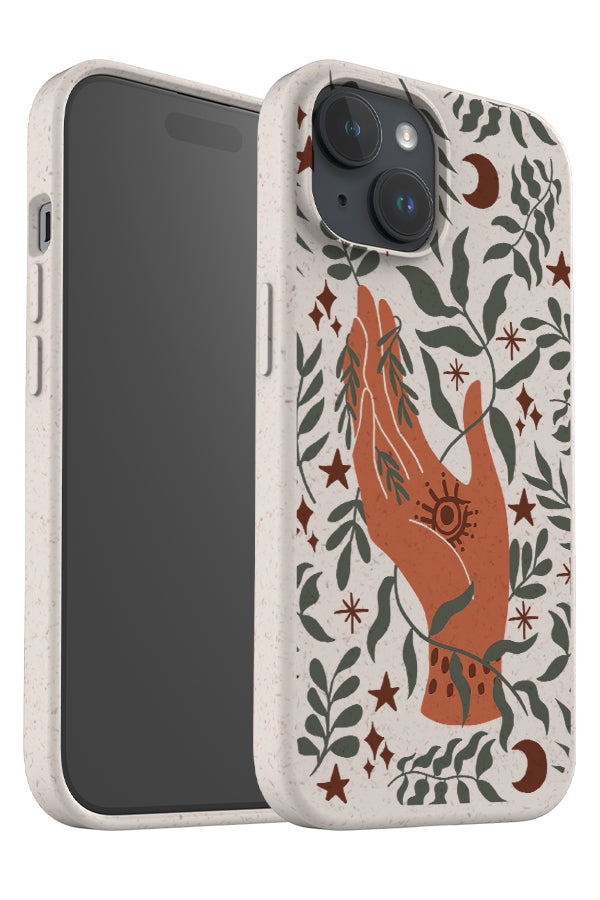
            
                Load image into Gallery viewer, Bohemian Hand Plants and Vines Eco Bamboo Phone Case (Neutrals) | Harper &amp;amp; Blake
            
        