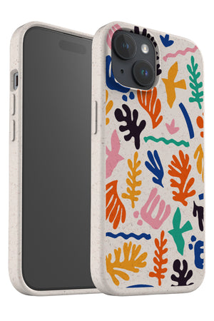 Matisse Abstract Scatter Eco Bamboo Phone Case (Multicolour) | Harper & Blake