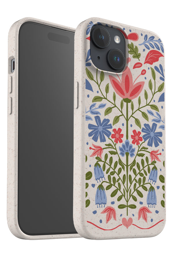 
                  
                    Scandinavian Folk Flowers Eco Bamboo Phone Case (Multicolour) | Harper & Blake
                  
                