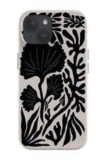 Abstract Coral Reef Eco Bamboo Phone Case (Black)