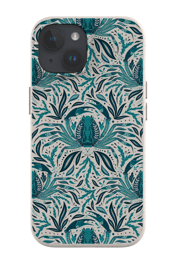 Even Crabs Can be Pretty by Cassandra O’Leary Eco Bamboo Phone Case (Blue) | Harper & Blake