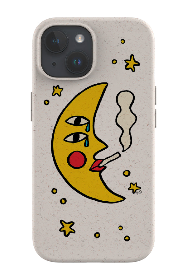 Sassy Moon by Aley Wild Eco Bamboo Phone Case | Harper & Blake