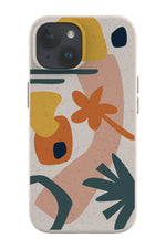 Abstract Nature Eco Bamboo Phone Case (Yellow Green)