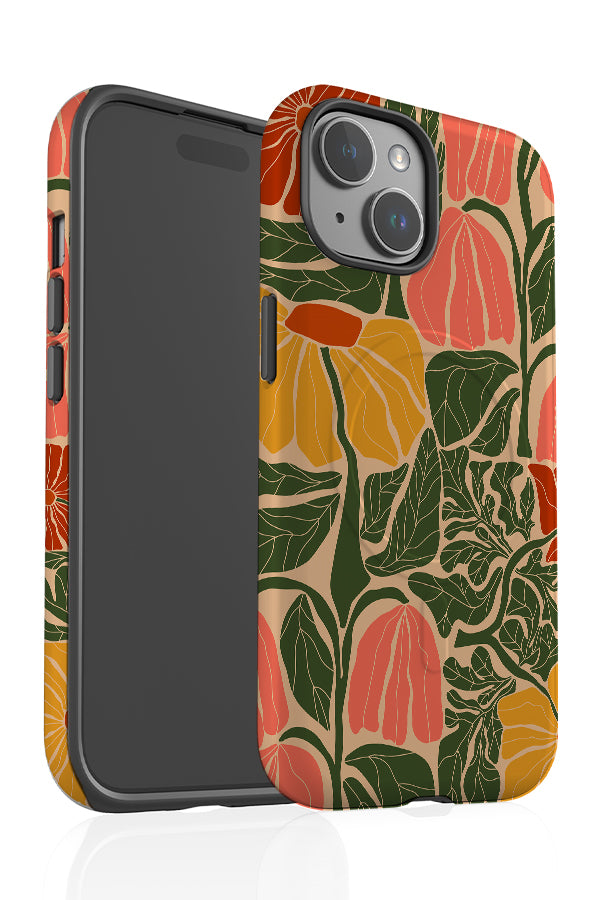 Abstract Flower Pattern MagSafe Phone Case (Multicolour) | Harper & Blake