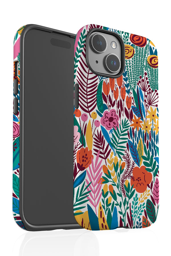 Colourful Flowers By Maria Galybina MagSafe Phone Case (Rainbow) | Harper & Blake