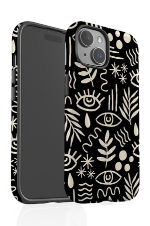 Cubism Scatter MagSafe Phone Case (Black) | Harper & Blake