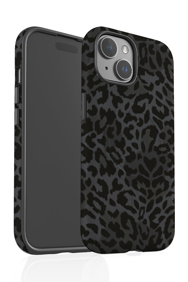 Leopard Print MagSafe Phone Case (Grey) | Harper & Blake