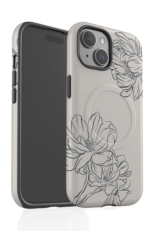 
                  
                    Classic Botanical Peonies MagSafe Phone Case (Off White Blue) | Harper & Blake
                  
                