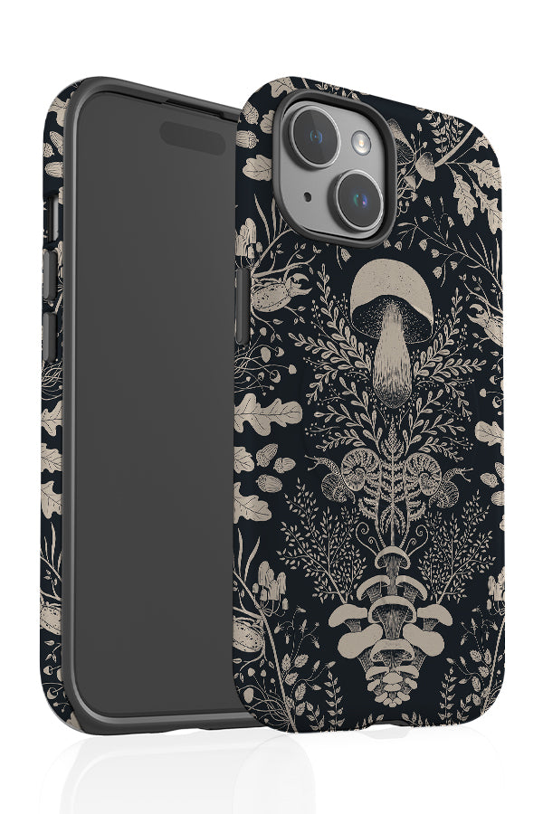 
                  
                    Mushroom Forest Damask by Denes Anna Design MagSafe Phone Case (Black) | Harper & Blake
                  
                