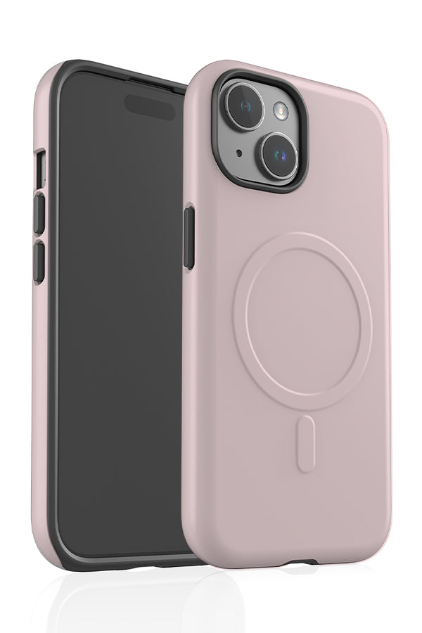 Pastel Pink Plain Block Colour MagSafe Phone Case | Harper & Blake