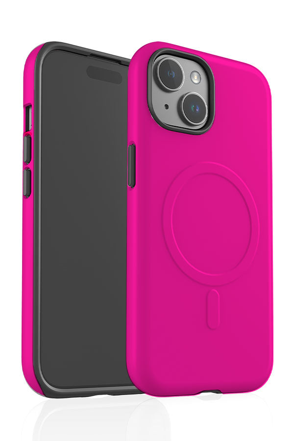Plain Block Colour MagSafe Phone Case (Fuchsia Pink) | Harper & Blake