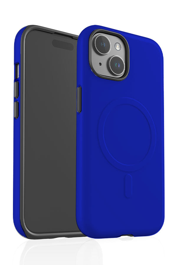 Azure Blue Plain Block Colour MagSafe Phone Case | Harper & Blake
