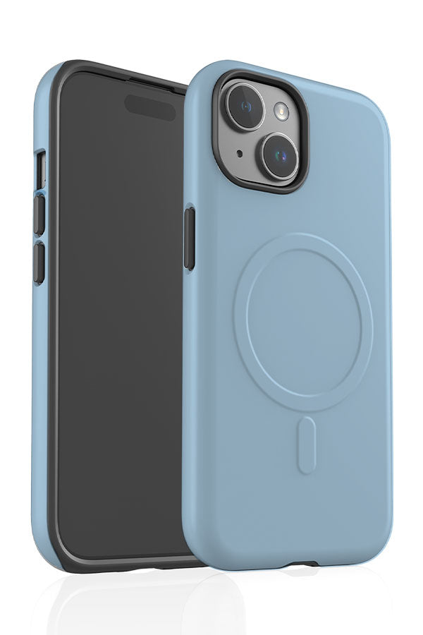 Plain Block Colour MagSafe Phone Case (Powder Blue) | Harper & Blake