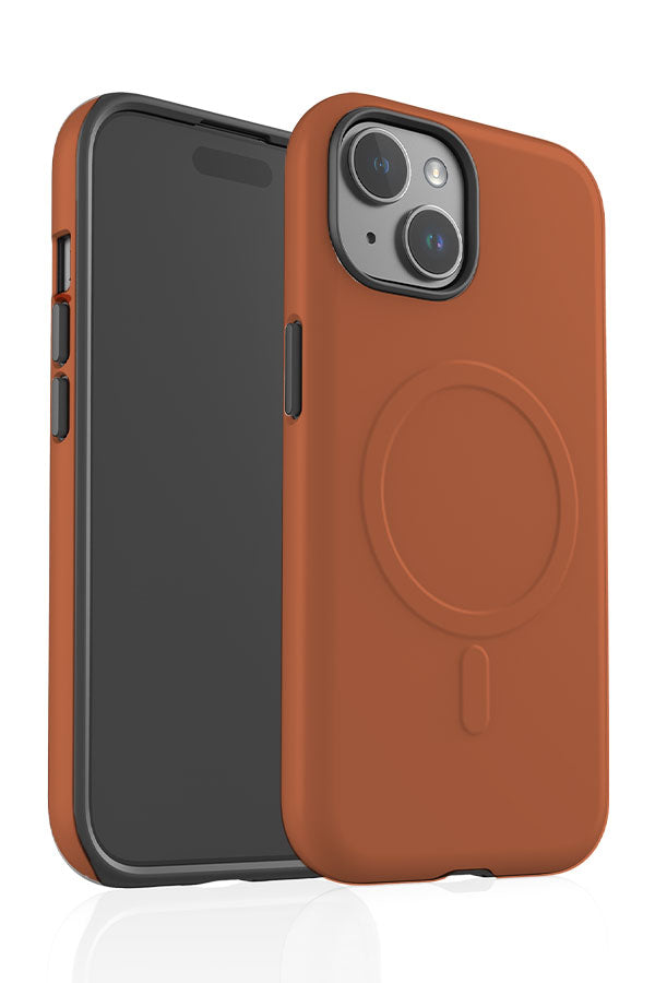 Still Tone Block Colour MagSafe Phone Case (Burnt Clay) | Harper & Blake